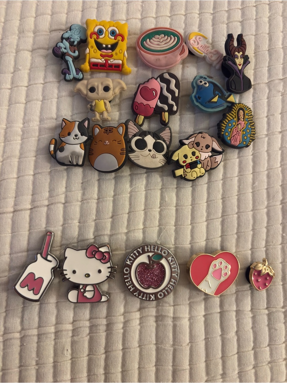 Assorted Croc Jibbitz, Hello Kitty